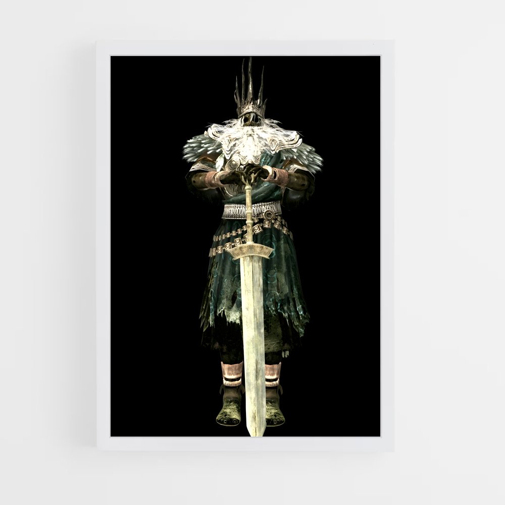 Poster Le Chevalier Sombre – affiche Dark souls (vue 3)